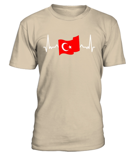 Turkey Heartbeat Turkey Country Love Cool Gift Men's T-Shirt