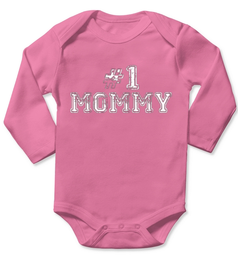 #1 MOMMY - Coffee Mug (colored) Long Sleeve Baby One-Piece