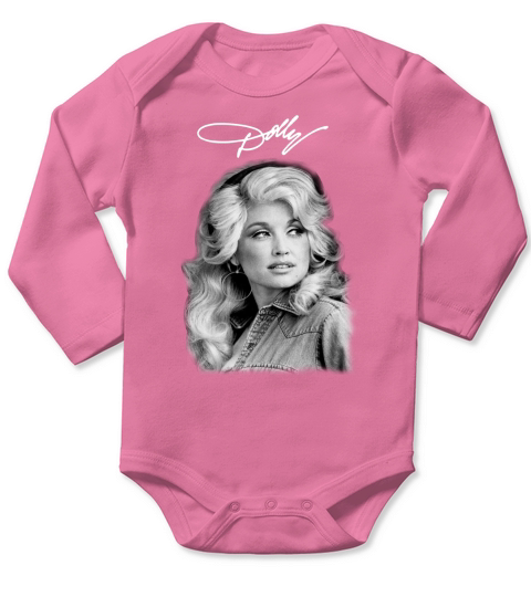 Dolly Parton Classic Signature shirt Long Sleeve Baby One-Piece