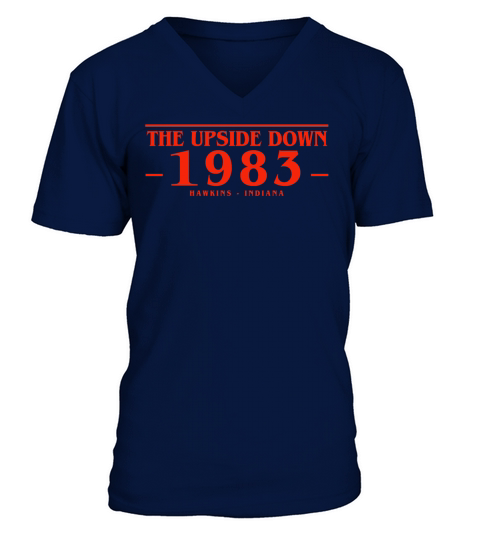 1983 Upside Down Men's V-Neck T-shirt