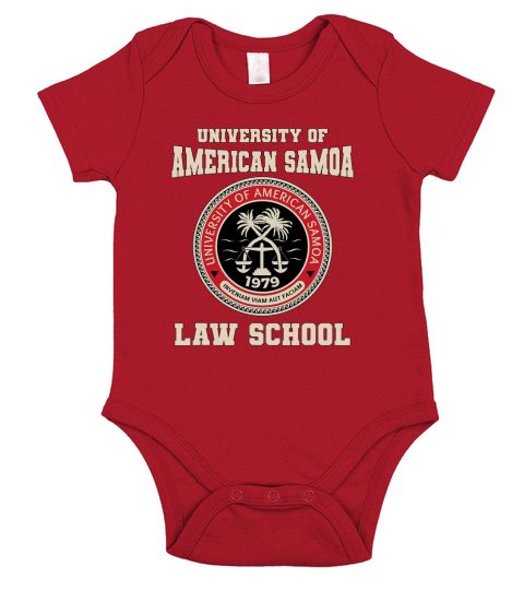 University of American Samoa Law School Short Sleeve Baby One-Piece