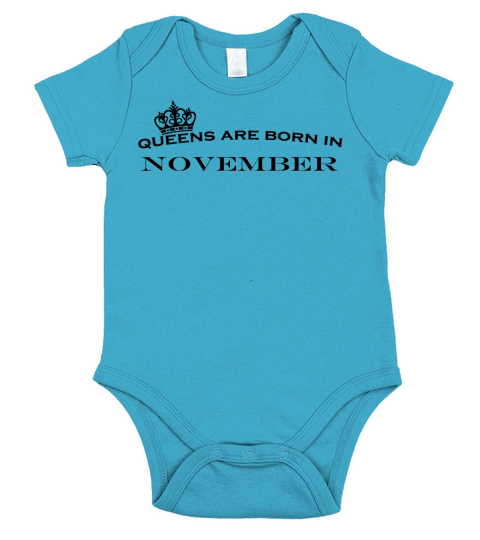 queens are born in november Short Sleeve Baby One-Piece