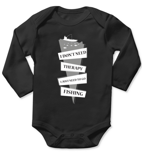 Fishing Fish Funny Gift Long Sleeve Baby One-Piece