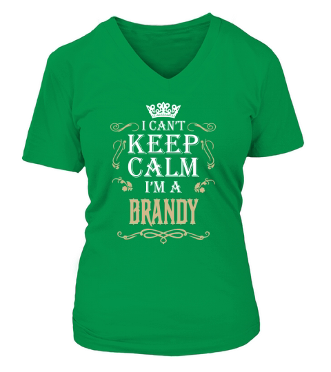 Keep calm BRANDY V-neck T-Shirt Woman
