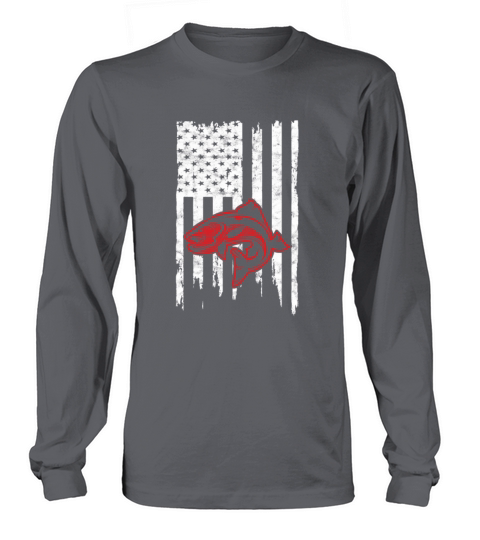 Bass Flag Fishing Fisher Fisherman Gifts Women's Long Sleeve