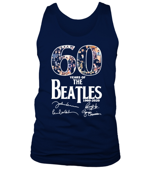 60 years of The Beatles 1960-2020 all signature Tank Top Unisex