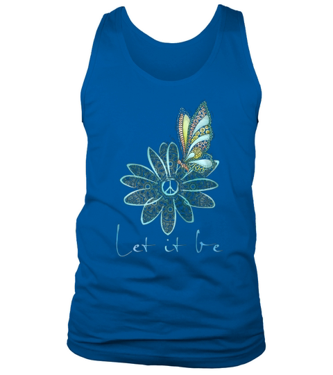 The Beatles Flower Butterfly Let It Be Tank Top Unisex