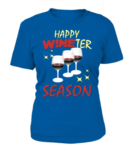 Happy Wineter Season - Funny Glass Of Wine Gift Id Women's T-Shirt