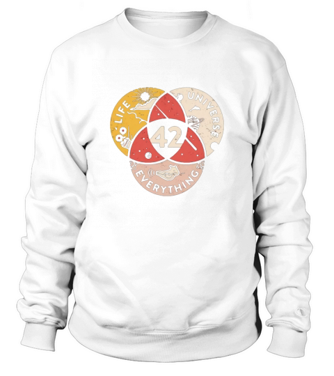 Science 42 life universe everything vintage Sweatshirt Unisex