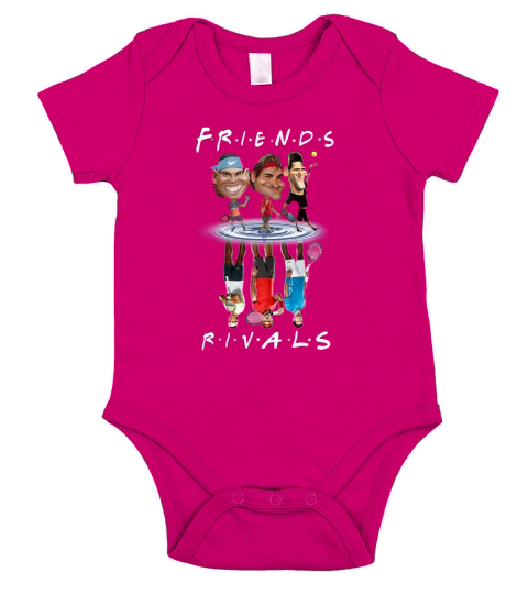 Novak Djokovic the big 3 Friends Short Sleeve Baby One-Piece