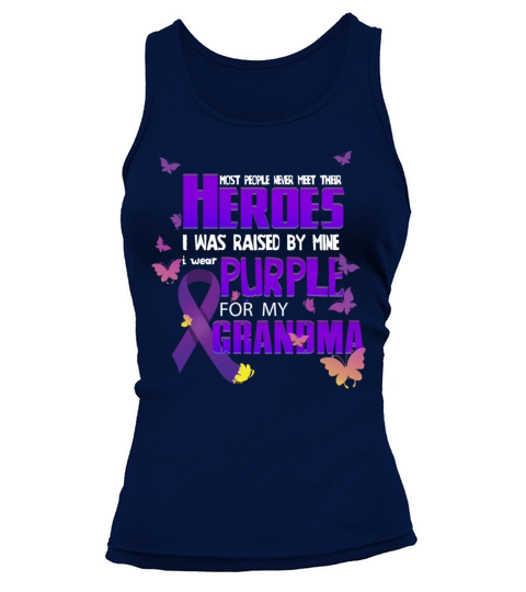 Hero Grandma Purple Pancreatic Cancer Awareness Women's Tank Top