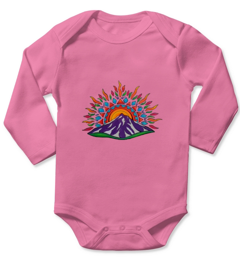 Mountain Long Sleeve Baby One-Piece