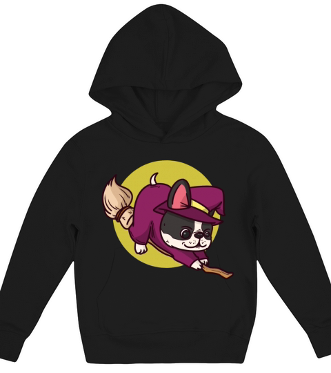 Witch costume Halloween horror broom witches Kids Hoodie