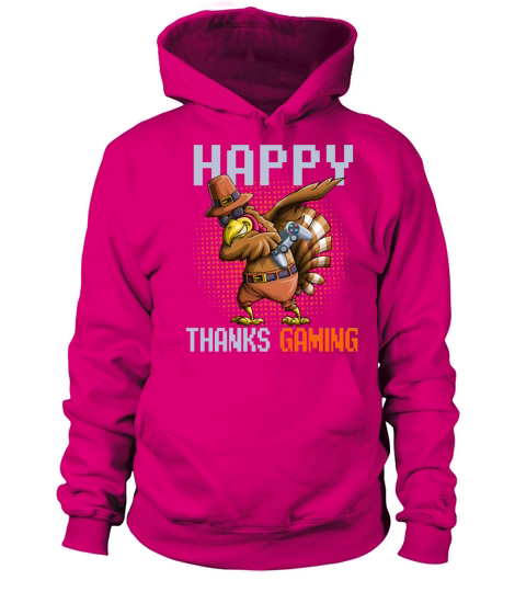 Happy Thanks Gaming Dabbing Turkey Video Gamer Tha Men's Hoodie