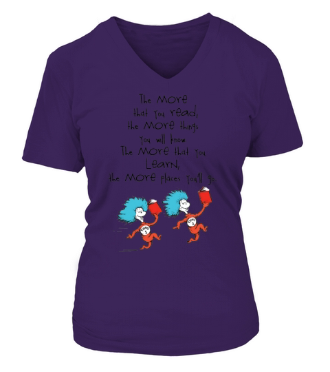Dr Seuss Quote TShirt V-neck T-Shirt Woman
