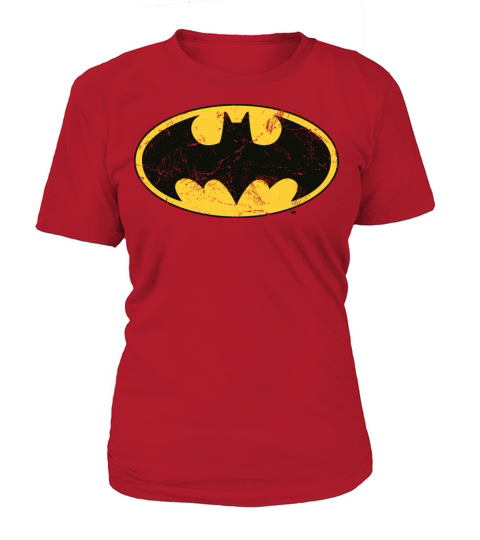 Justice League Batman Logo Vintage Women's T-Shirt