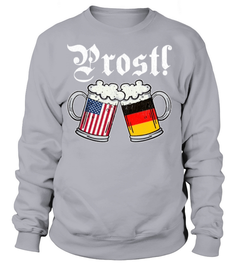 American German Beer Stein Prost Oktoberfest Women's Sweatshirt