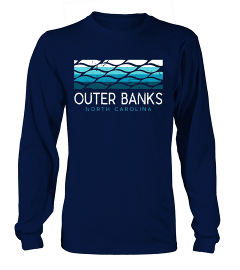 Outer Banks North Carolina T Shirt OBX NC Water Vintage Long sleeved Unisex