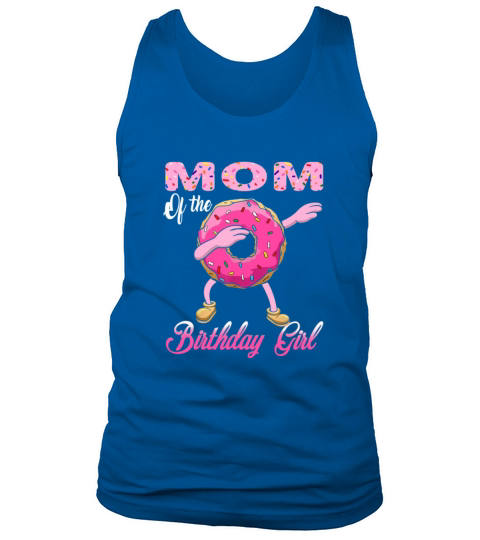 Mom of the Birthday girl Donut Dab Matching Party Men's Tank Top