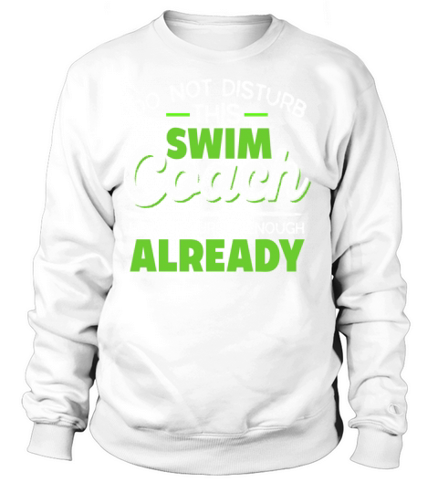 Swim Coach Trainer Master Awesome Gift Idea Gift Sweatshirt Unisex