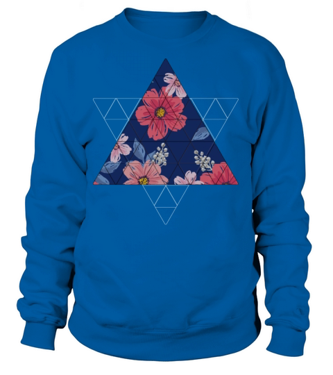 Geometric Flowers Women's Sweatshirt