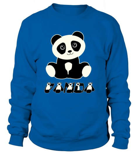 panda bear sheepish cute gift idea Women's Sweatshirt