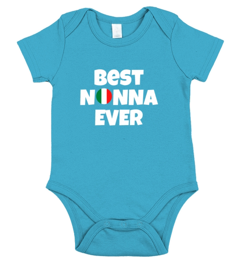 Best Nonna Ever Italian Grandma Short Sleeve Baby One-Piece