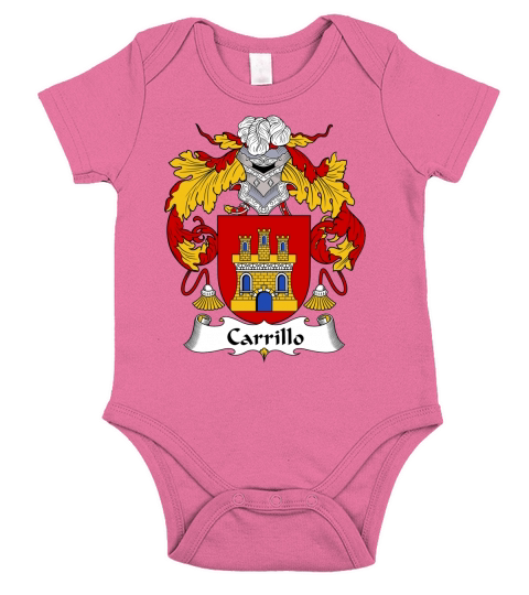 Carrillo Family Crest Spanish Family Crests Short Sleeve Baby One-Piece