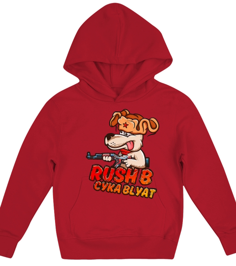 RUSH B CYKA BLYAT CS-GO Kids Hoodie
