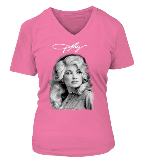 Dolly Parton Classic Signature shirt V-neck T-Shirt Woman