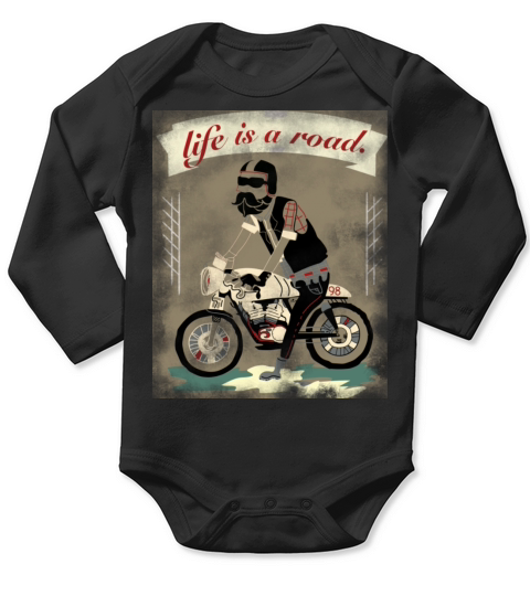 Biker vintage collection Long Sleeve Baby One-Piece