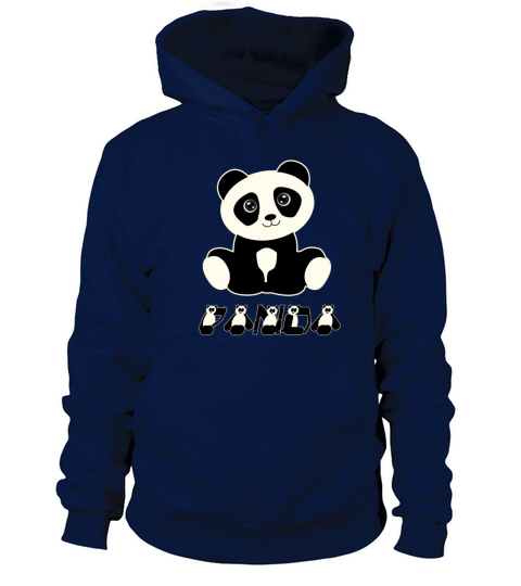 panda bear sheepish cute gift idea Women's Hoodie
