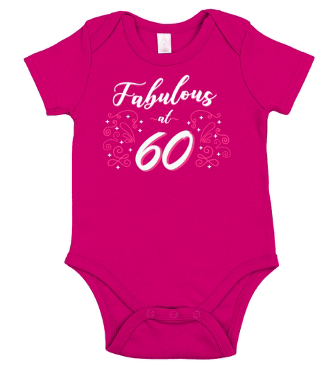Fabulous at 60 years birthday party gifts Short Sleeve Baby One-Piece