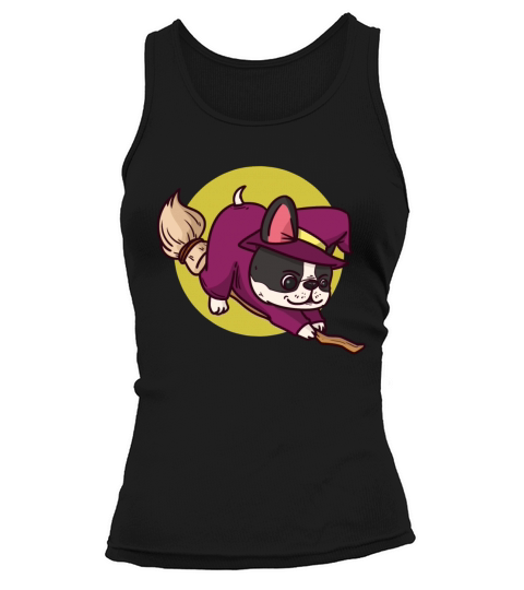 Witch costume Halloween horror broom witches Women's Tank Top