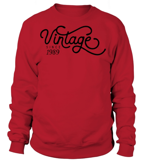 Vintage Since 1989 Birthday Gift Men's Sweatshirt