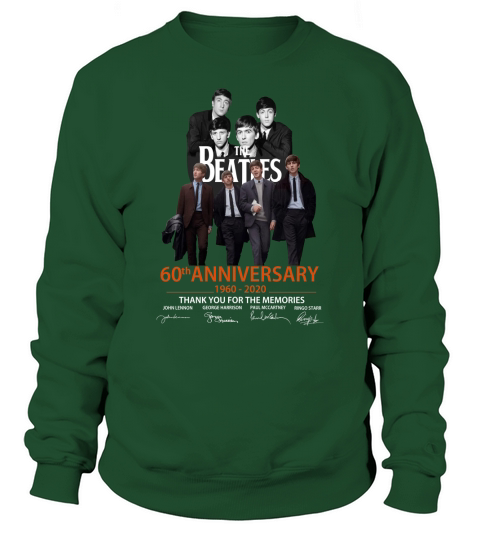 The Beatles 60th Anniversary Thank You For The Memories Sweatshirt Unisex