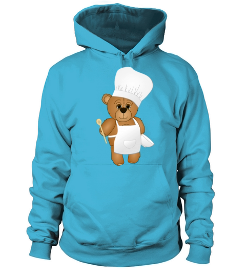 Cute Chef Teddy Bear Women's Hoodie