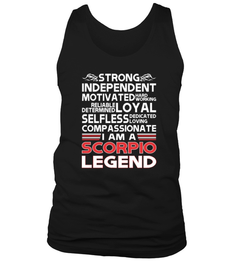 Strong Independent Motivates Scorpio Legend Tank Top Unisex