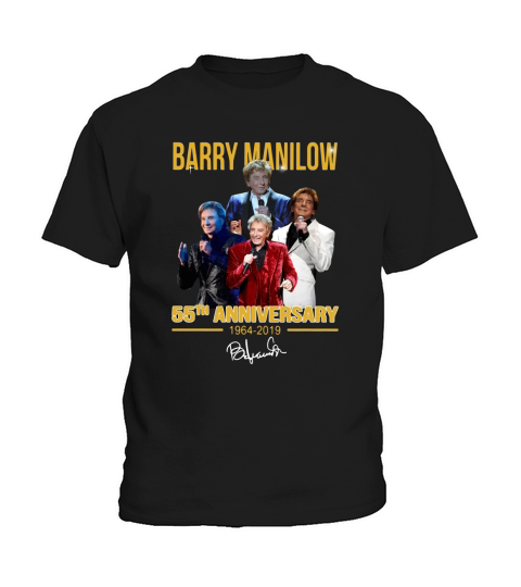 Barry Manilow 55th anniversary 1964-2019 signature shirt Kids T-Shirt