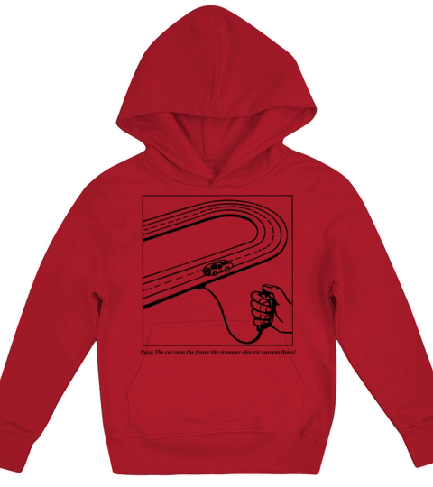 Slot Car Vintage 50s 60s 70s Kids Hoodie