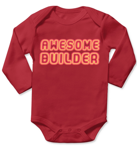 Awesome Bricks Builder Long Sleeve Baby One-Piece