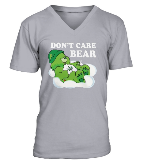 Do not Care Bear Weed V-Neck T-shirt