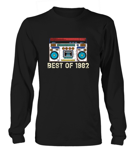 Best of 1982 Vintage Retro Funny Casette Player Women's Long Sleeve
