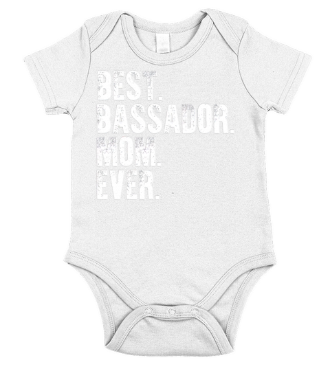 Best Bassador Mom Ever Funny Vintage Dog Mother Da Short Sleeve Baby One-Piece
