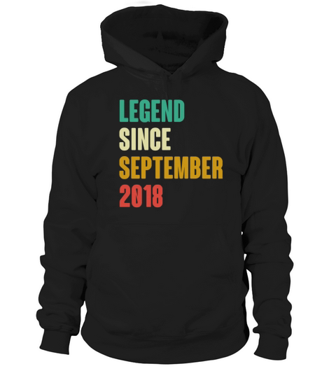 September 2018 4th Birthday 4 Years Old Bday Gift Hoodie Unisex