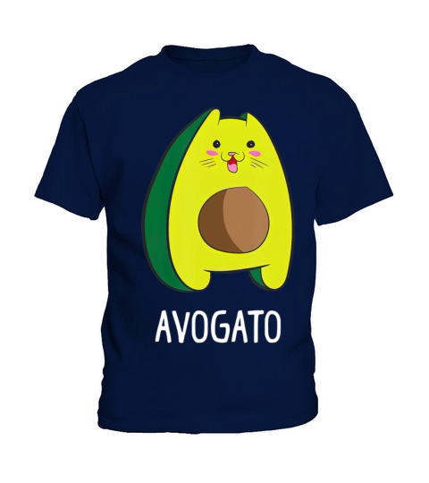 Avagato Cat Design Avogato Avocado Gift Kids T-Shirt