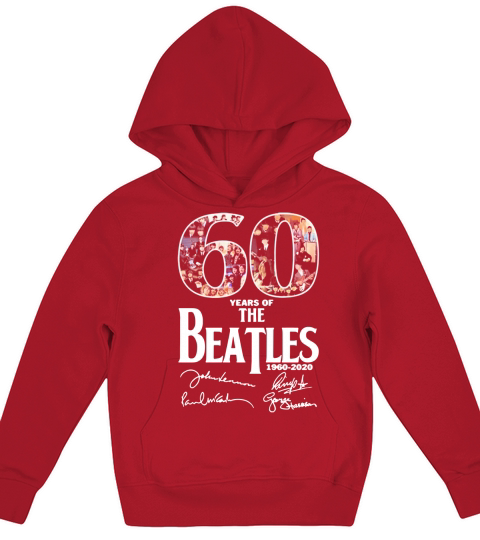 60 years of The Beatles 1960-2020 all signature Kids Hoodie
