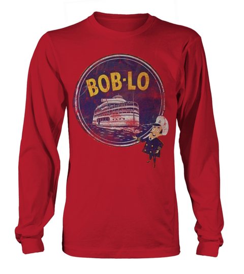 Vintage Retro Classic Cute Detroit Boblo Island Men's Long Sleeve