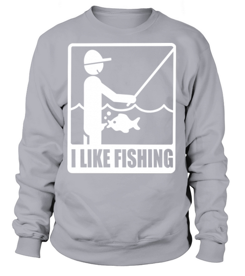 I Like Fishing Funny Sports Comic Offensive Rude Women's Sweatshirt
