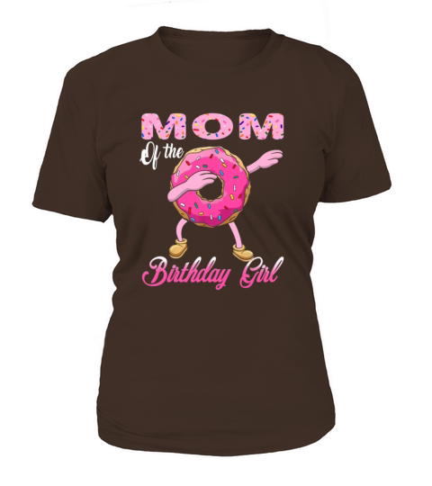 Mom of the Birthday girl Donut Dab Matching Party Women's T-Shirt